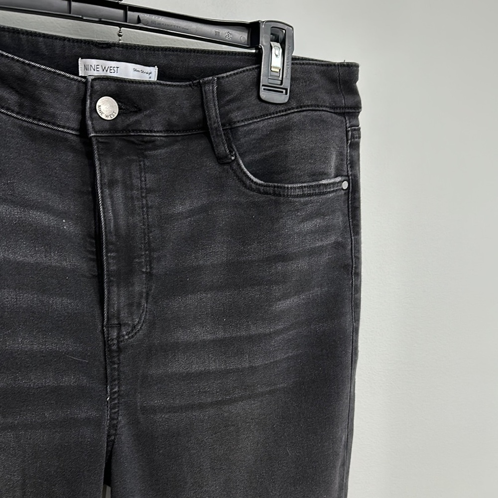 Nine West Black Slim Straight Denim Jeans - Picture 3 of 4